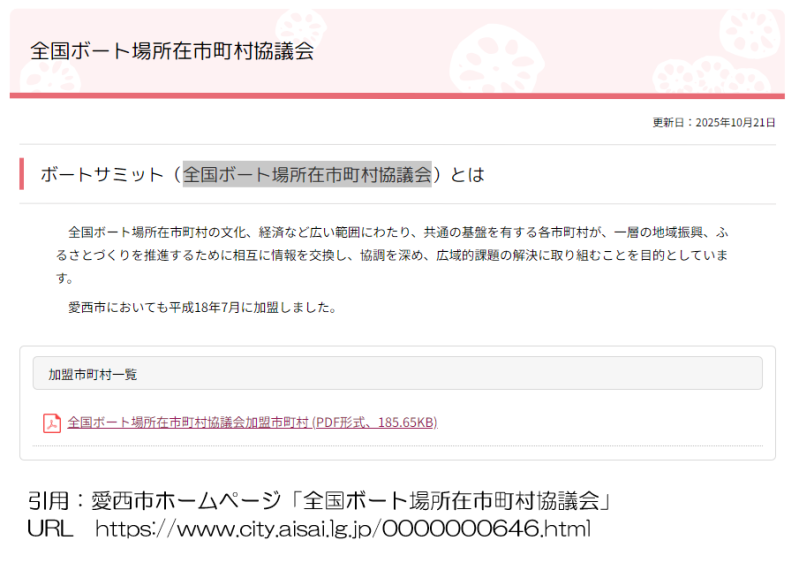 全国ボート場所在市町村協議会